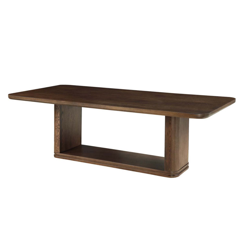 Rectangular Dining Table , Brown Oak