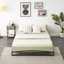 Hayli Low Profile Bed Frame, Heavy Duty Low Bed Frame Metal, Mattress Foundation with Steel Slat Support, No Box Spring Needed, Easy Assembly-1253895626-1214413584-1236103603