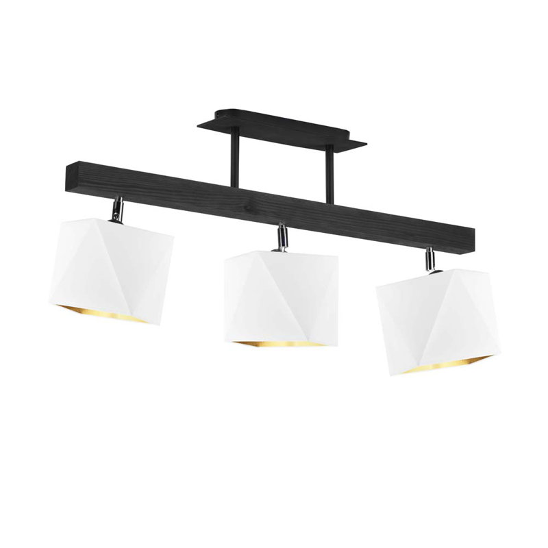 Tion 3 - Light Kitchen Island Pendant, White, Black