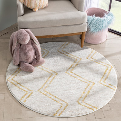 Tapis jaune ivoire Markos Reeve