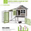 Small Animal Hutch with Ramp-2066545153