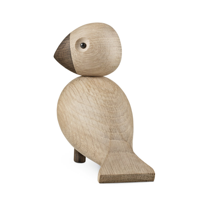 Songbird Ernst Figurine, 6.1" H x 6.3" W x 3.1" D, Oak/Smoked Oak, 1