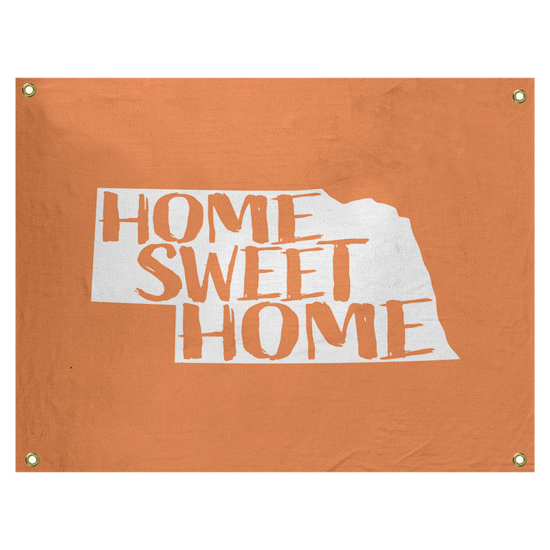 Tapisserie murale nebraska doux pour la maison, H 59 po x l 80 po, Orange