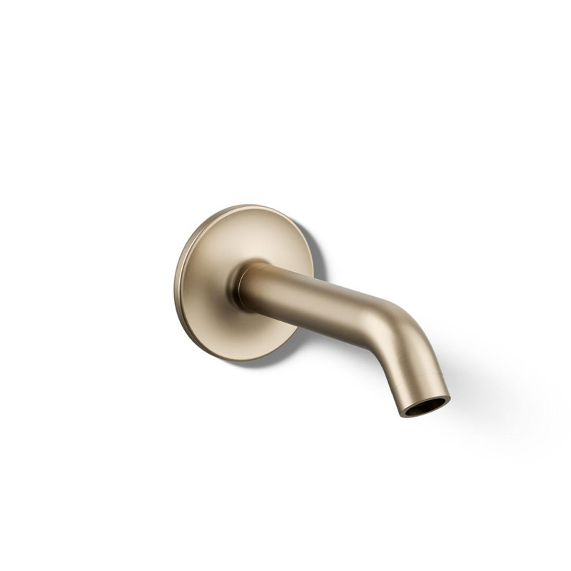 Purist® Wall-Mount Non-Diverter Bath Spout, 35-Degrees, Vibrant Brushed Bronze