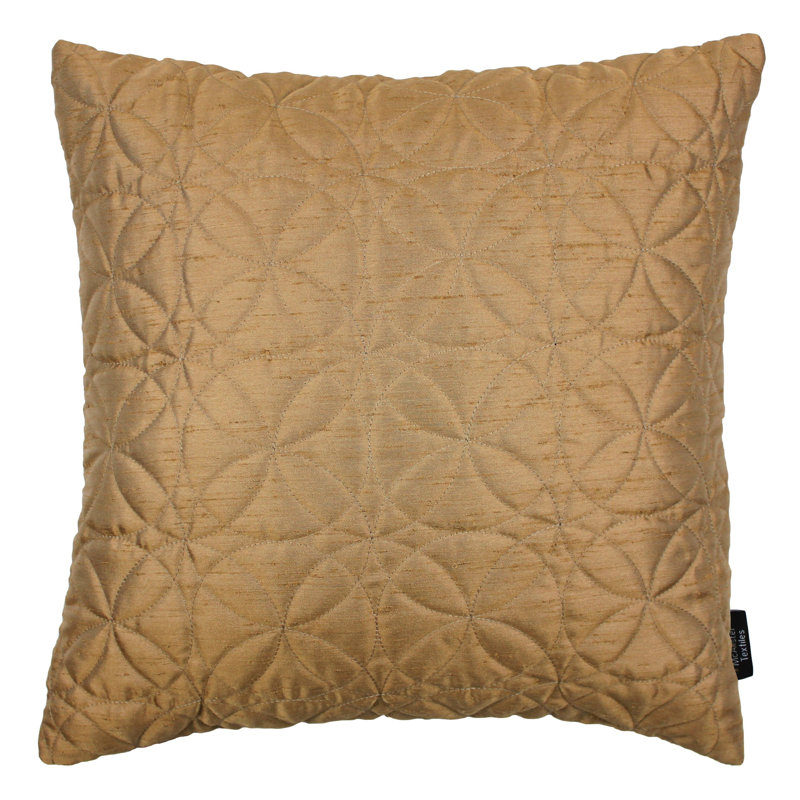 Bloxom Square Cushion, Gold, 60 x 60cm