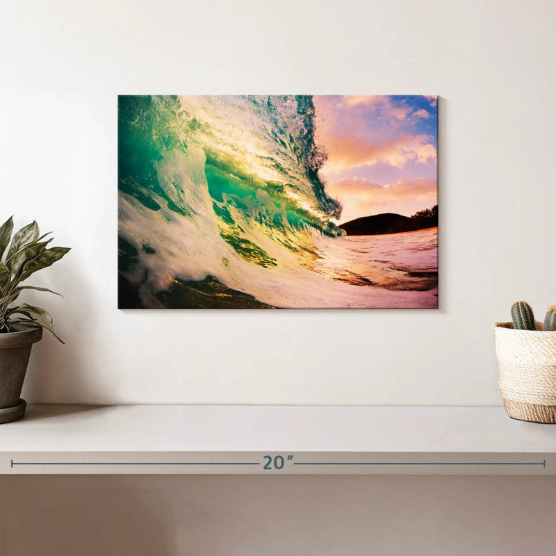 Gillard Retro Sunset Wave, H 8 po x l 12 po