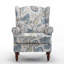 Upholstered Fabric Armchair
