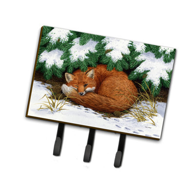 Porte-clés mural avec crochets Naptime Fox