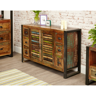 Janeise 125.5 cm W Solid Wood Sideboard