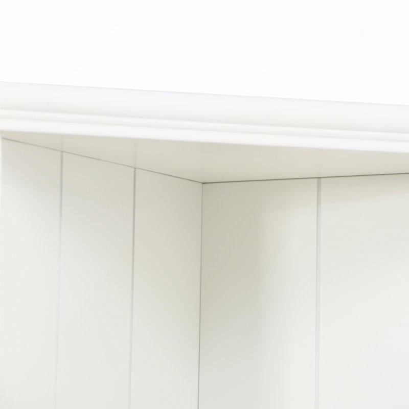 75.25" Tall Display Cabinet and Two Triangle Sided Bookshelves