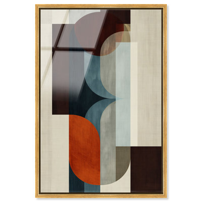 Décoration murale de bureau « Écho du milieu du siècle » par Art Remedy, impression acrylique encadrée, cadre doré, 10 x 15