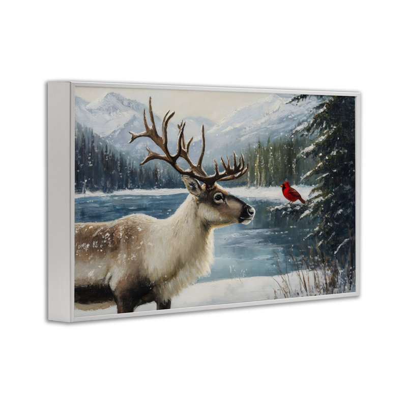 «Christmas Conversation In Wild», dessin de Petal Prints Design, H 12 po x l 18 po