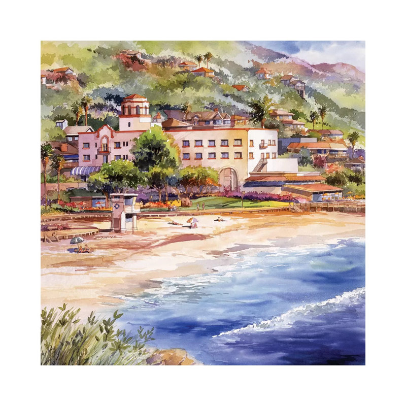 Laguna Main Beach 1 Piece Wrapped Canvas Wall Art, 66.04 cm H x 66.04 cm W x 1.91 cm D