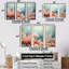 Ensemble de salon mural corail sous l'eau-107733876-107733877