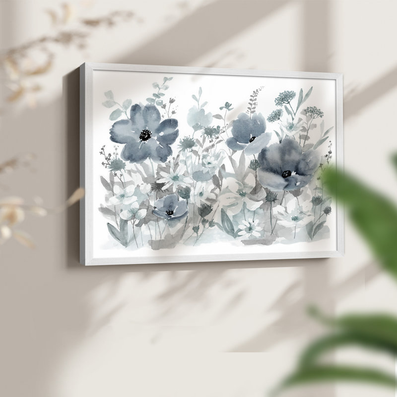 Bleu nature - impression encadrée - réaménageable, H 8 po x l 10 po, Blanc