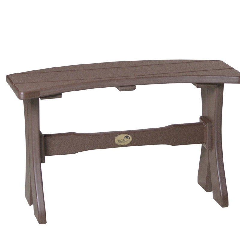 Banc de pique-nique en plastique Aiko Classic, Brun châtaigne