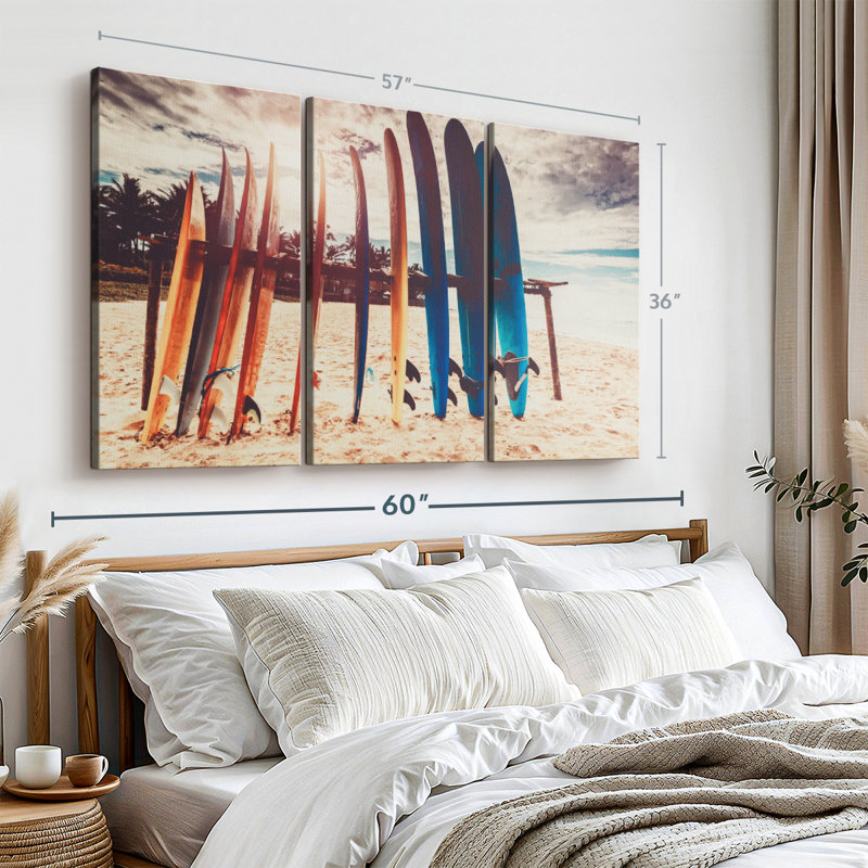 " Surfboard Stand " on, 36" H x 57" W x 1.25" D