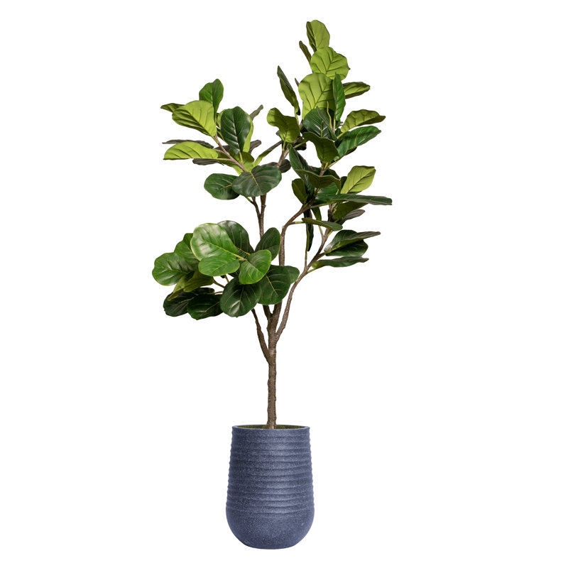 Figuier artificiel en pot 80,08 po Hukill, Noir
