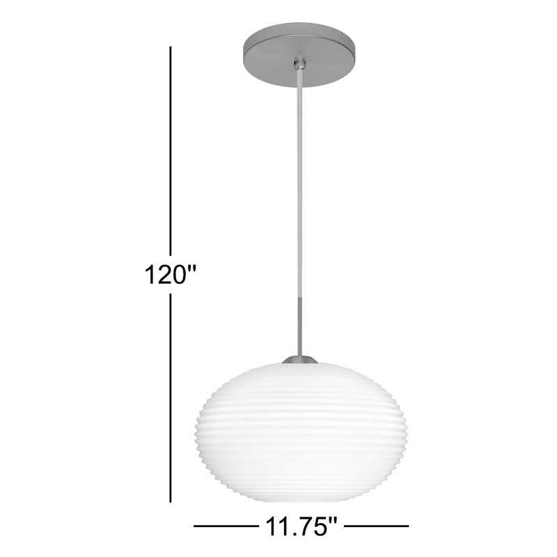 Luminaire suspendu sphérique 1 lumière Maryrose, Bronze brossé
