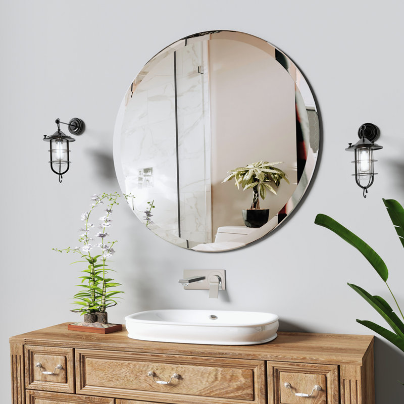 Miroir mural grossissant Desirea, 24 po x 24 po