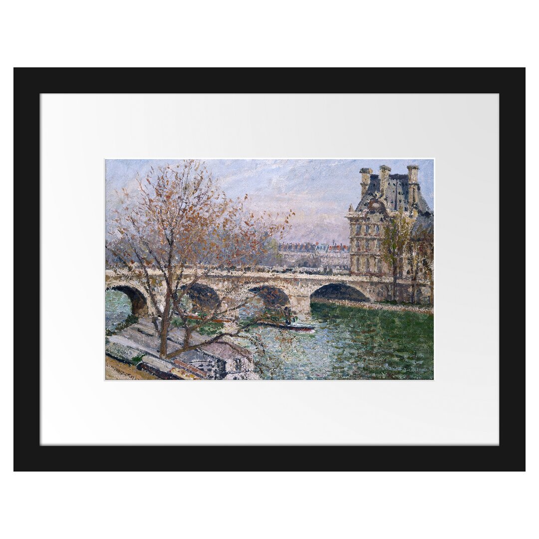 Gerahmter Kunstdruck Pont Royal and the Pavillon De Flore von Camille Pissarro