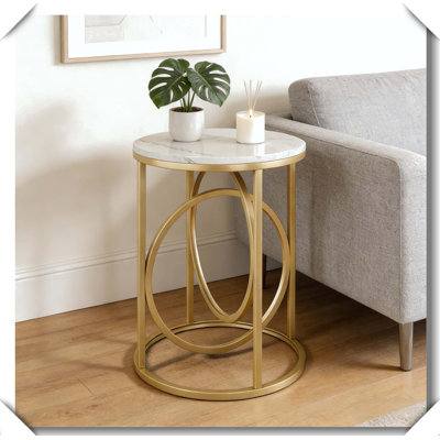 Table d'appoint ronde, élégante et robuste