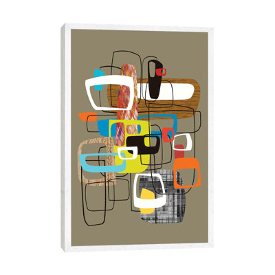 Lined With Hollow Shapes by Angel Estevez - Print on Canvas