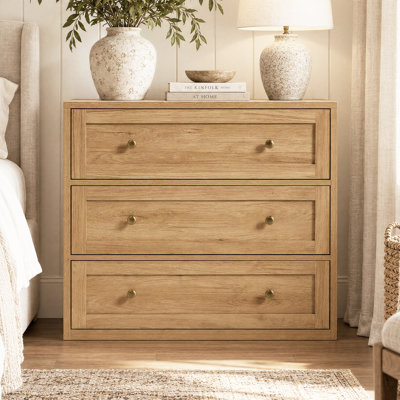 Rosalia 30'' W 3-Drawer Nightstand