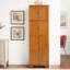 Armoire de rangement élégante à 8 portes avec 4 tablettes - Améliorez le style de votre maison en chêne pour ajouter une touche d'élégance à