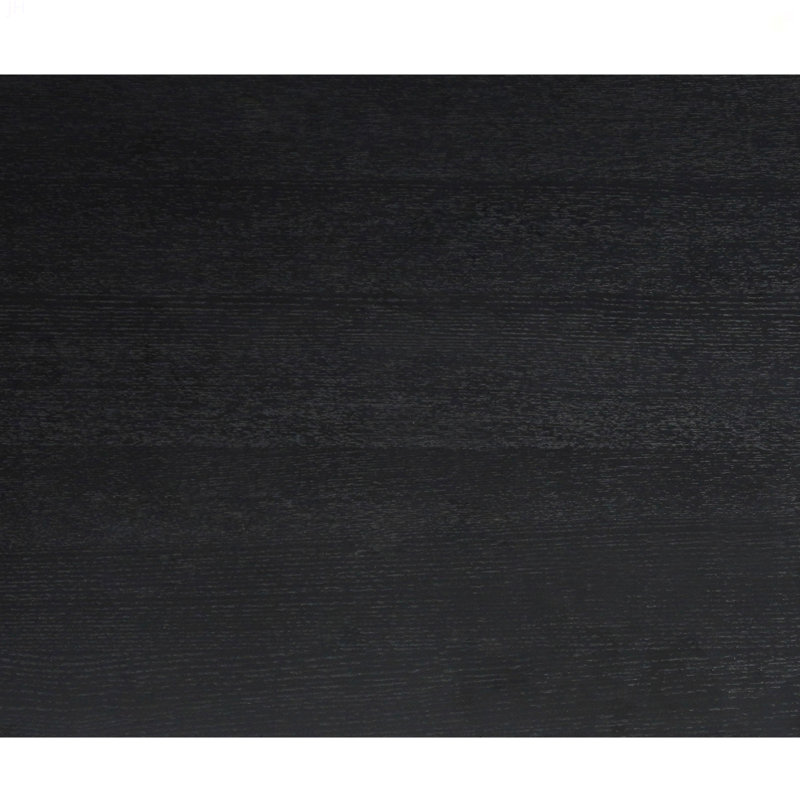 Console 58 pouces en bois noir minimaliste moderne pour vestibule, salon et couloir - décor décoratif polyvalent