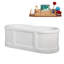 Baignoire autoportante 67 "avec drain interne Streamline-101697825