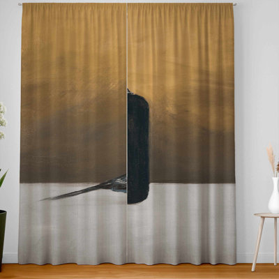 Old Camera with Bird Blackout Curtains - Home Decor Pair