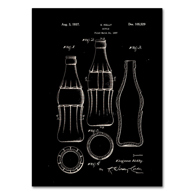 «Coca Cola Bottle», 1937 - impression sur toile tendue, H 47 po x l 35 po x P 2 po