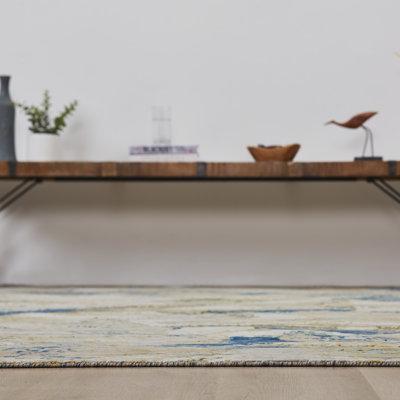 Berget Wool Abstract Area Rug