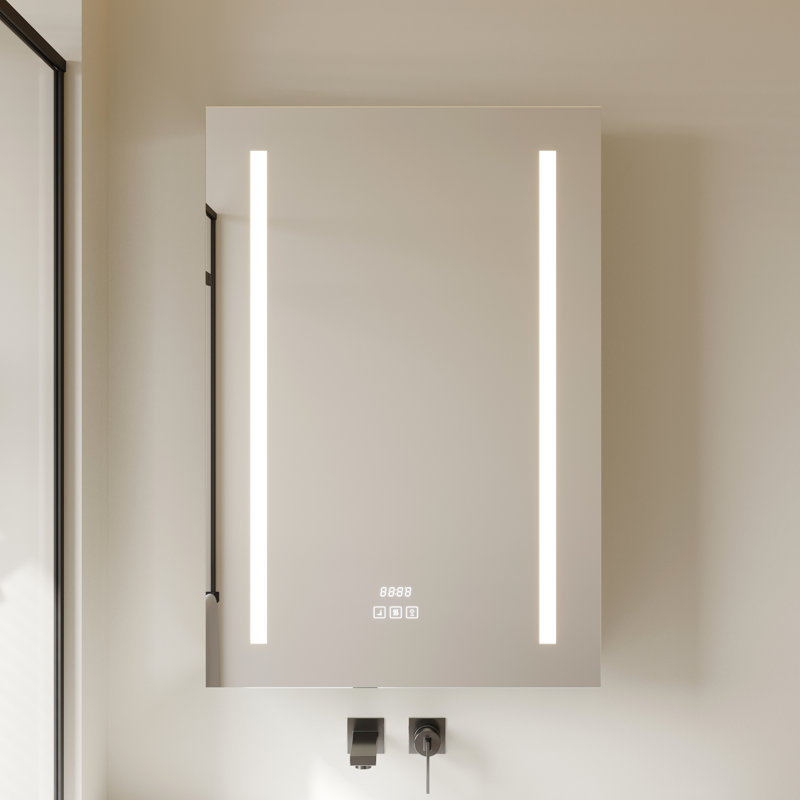 Haubert 24 Inch LED Medicine Cabinet