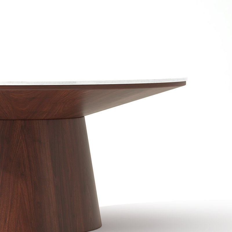Table basse 26 po, H 18 po x L 26 po x l 26 po, Blanc marbré brillant