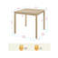 Table carrée en chêne clair Clover