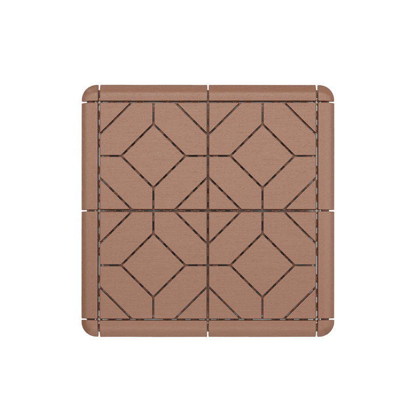 30.5 L x 30.5 W Interlocking Deck, Brown