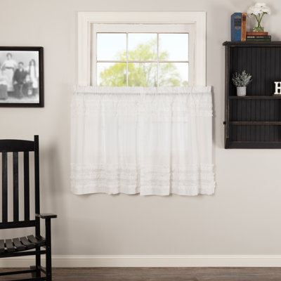 Kennesaw Cotton Ruffled Cafe Curtain