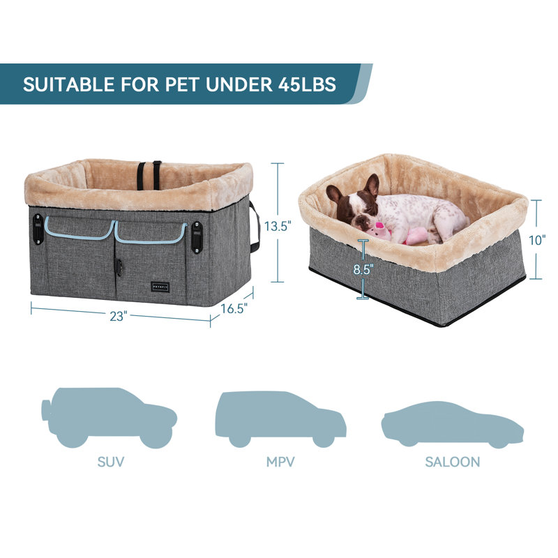 Siège d'appoint pour chien Tucker Murphy Pet ™, gris clair