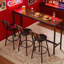 Ensemble de table et chaises de bar industriel pour 3