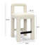Tabouret de comptoir crème-106911054