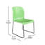 Chaise empilable à dossier plein avec base thermolaquée Oliverson d'une capacité de 880 lb.-829525262-829525250