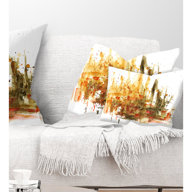 Composition abstraite - Coussin imprimé abstrait