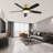 Wrought Studio™ 52 Inch Flush Mount Ceiling Fans With LED Lights-3928303