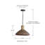 Luminaire suspendu conique à 1 lumière Jacob