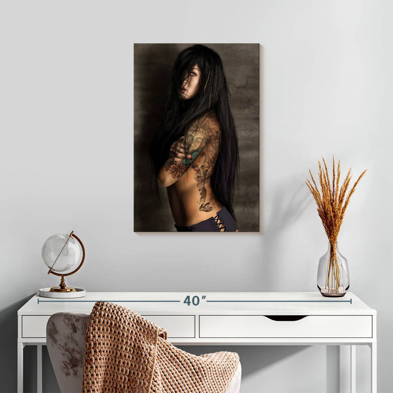 Senne Buddha Tattoo, 24" H x 16" W