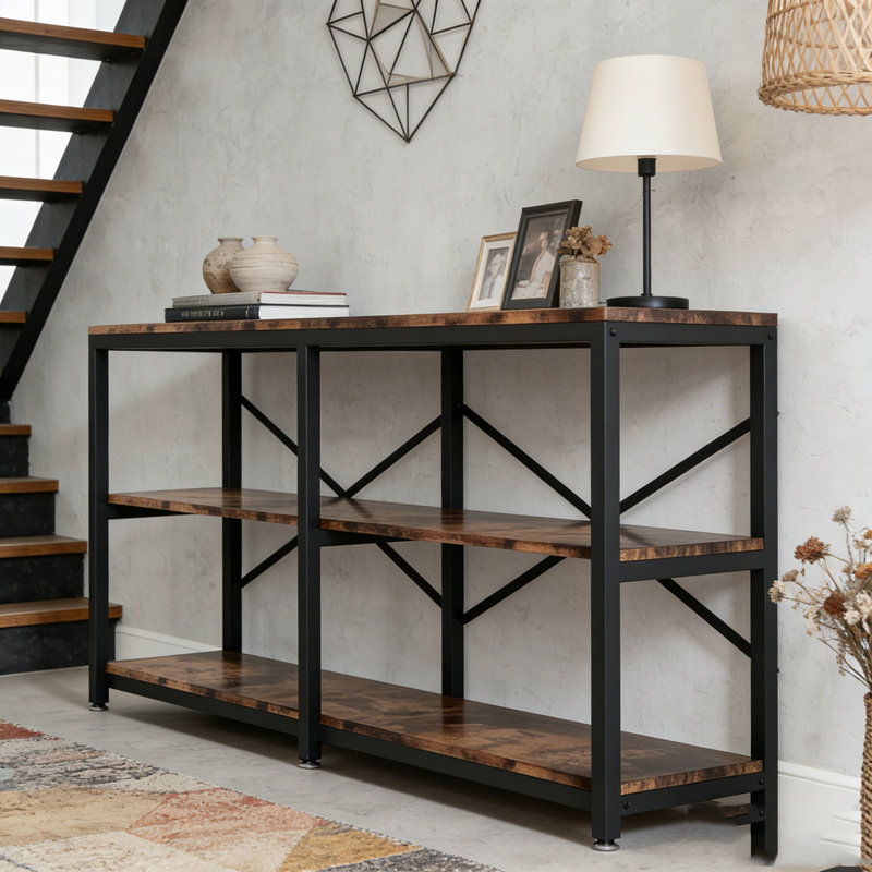 Sofa Table,3-Tier Hall Table,Console Table