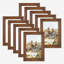 Ensemble de 10 cadres muraux en bois brun de 10 po 3 po x 4 po-90547486-90547537