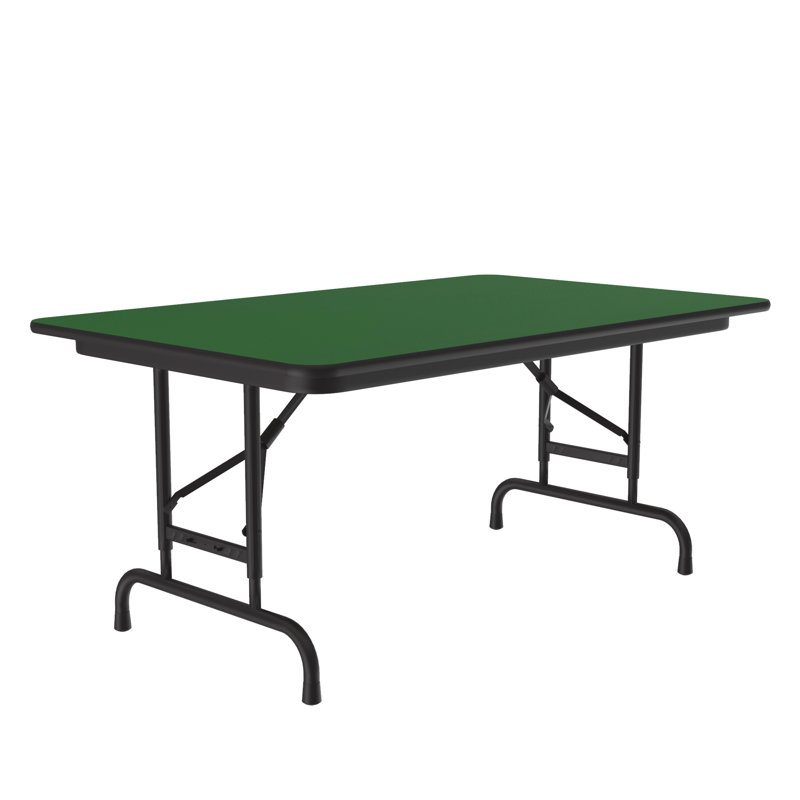 Rectangular Folding Table, 32" H x 48" L x 30" D, Green